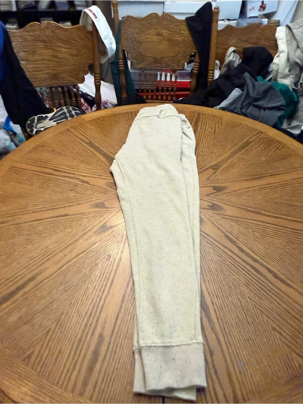 Nike Mens Cream Speckled Joggers with Drawstring